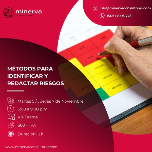 Métodos para identificar y redactar riesgos